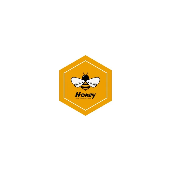Diseño Del Logo Honey Vector Gráficos — Archivo Imágenes Vectoriales