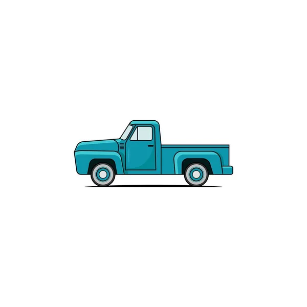 Klassische Pickup Truck Vektorgrafik — Stockvektor