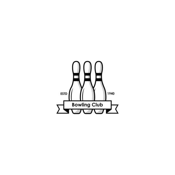 Bowling Logo Diseño Gráficos Vectoriales — Vector de stock