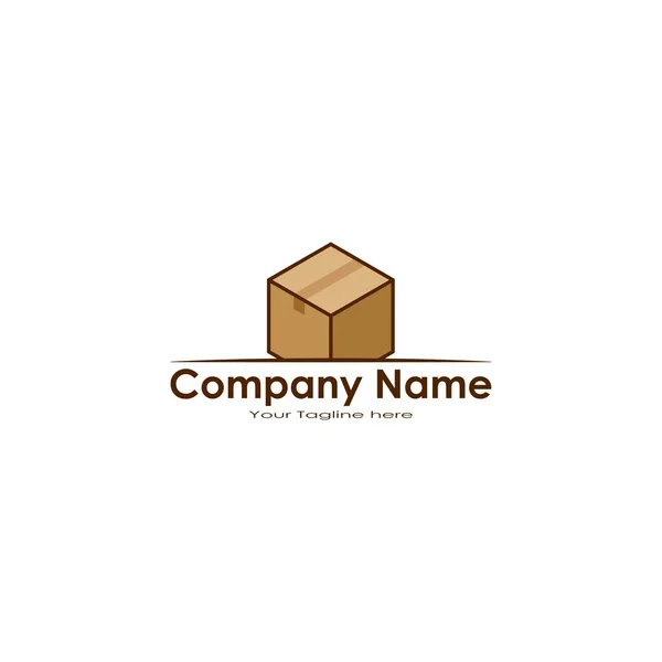 Karton Logo Design Vektorgrafik — Stockvektor