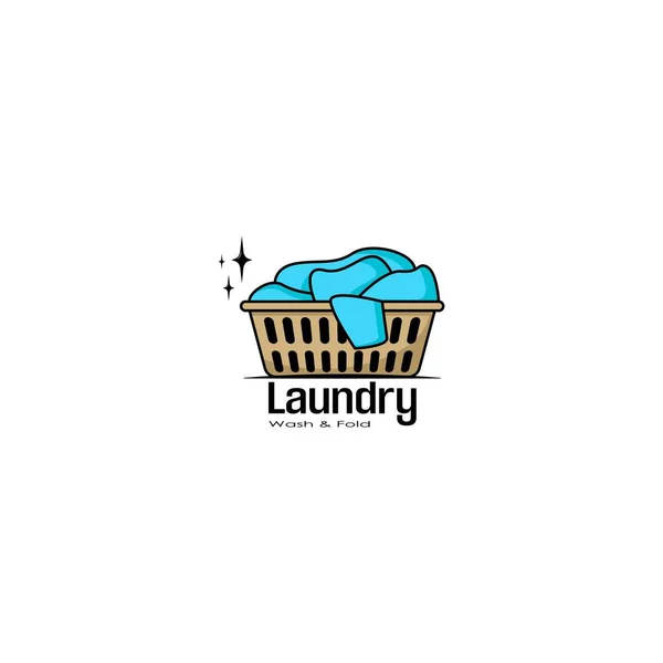 Grafis Desain Logo Laundry - Stok Vektor