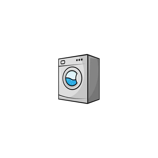 Waschmaschine Isolierte Vektorgrafik — Stockvektor