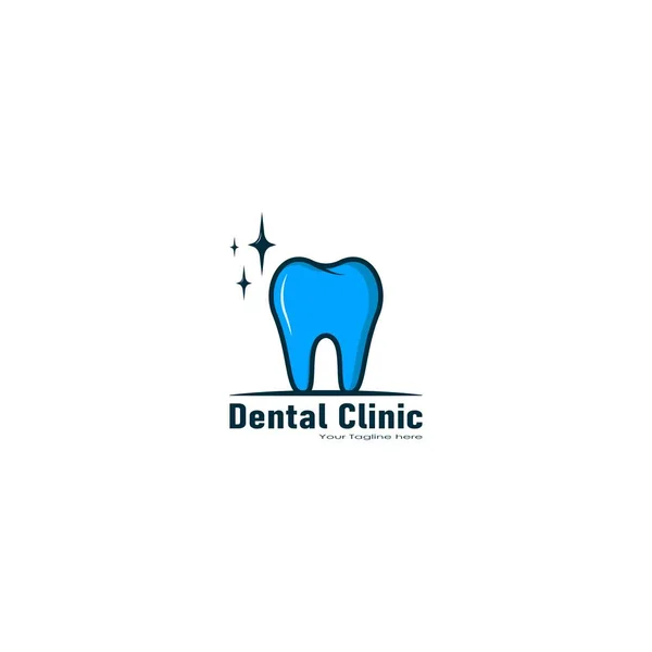 Clínica Odontológica Logotipo Design Gráficos Vetoriais — Vetor de Stock