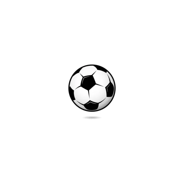 Klasyczna Piłka Nożna Pojedyncza Grafika Wektorowa — Wektor stockowy