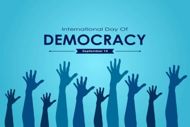 Uluslararası Demokrasi Günü arkaplan vektör grafikleri