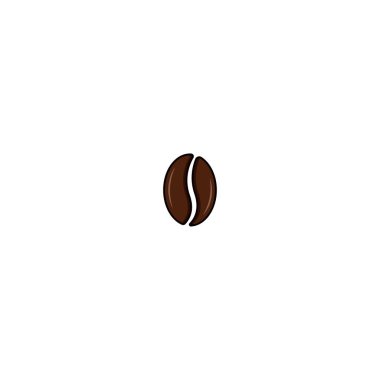 Coffee bean icon, coffee bean logo vector graphics clipart