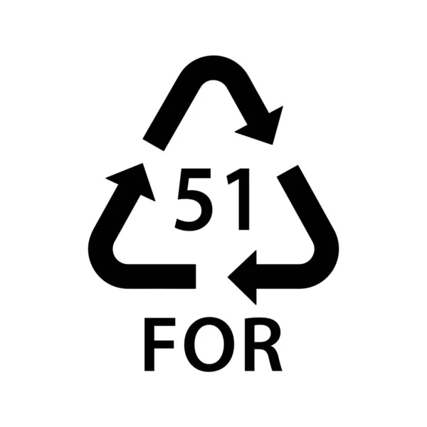 Kod Recyklingu Ekologicznego Dla Symbol Korka Znak Ekologiczny Recyklingu Kod — Wektor stockowy