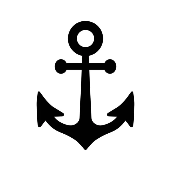 Çapa simgesi, basit deniz teknesi logosu, denizcilik sembolü, basit vektör ögesi.