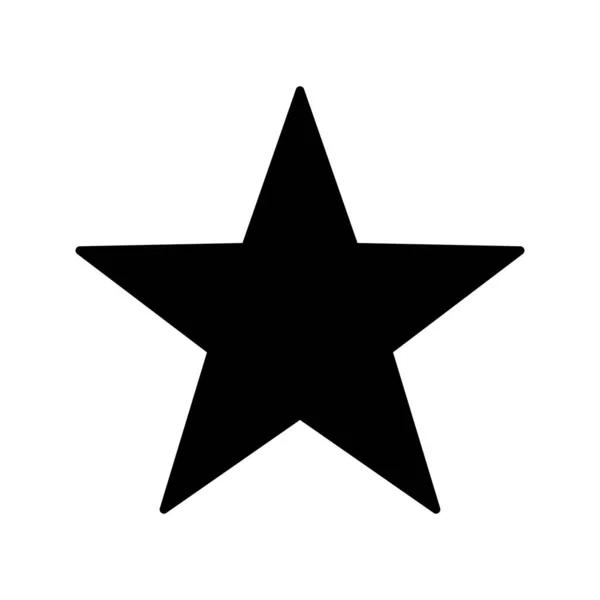 Ícone Estrela Símbolo Preto Simples Sinal Vetor Estrela — Vetor de Stock