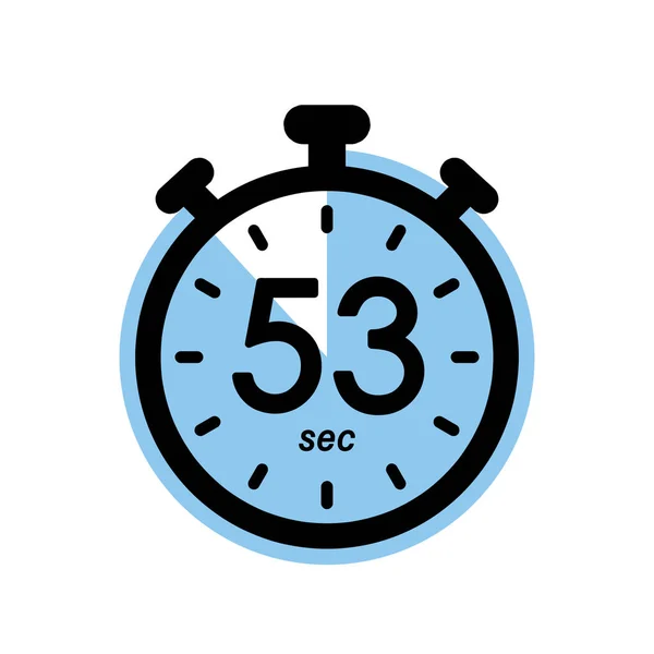Secondes Icône Chronomètre Symbole Minuterie Secondes Temps Attente Illustration Vectorielle — Image vectorielle