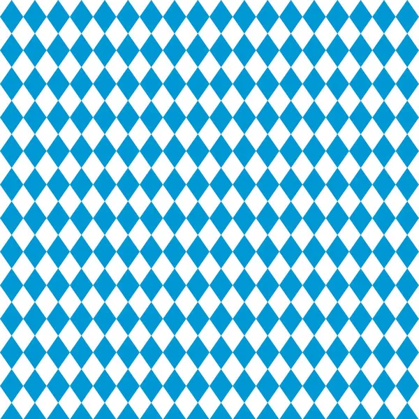 Oktoberfest bavyera renklerinin bayraksız deseni, Alman sekizgen festivali arka planı, beyaz ve mavi eşkenar dörtgen dokusu