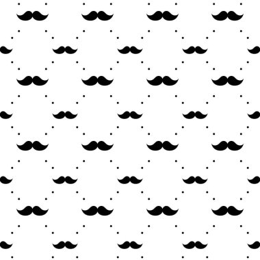 Bıyıksız desen, hareketli siyah beyaz arkaplan