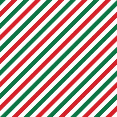 Çapraz çizgiler Noel deseni, kartpostallar için beyaz, kırmızı ve yeşil kusursuz tasarım, ambalaj kağıdı, perdeler, masa örtüsü veya yatak örtüsü, vektör arkaplan