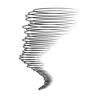 Kasırga simgesi, kasırga simgesi çizgi film stili vektör çizimi