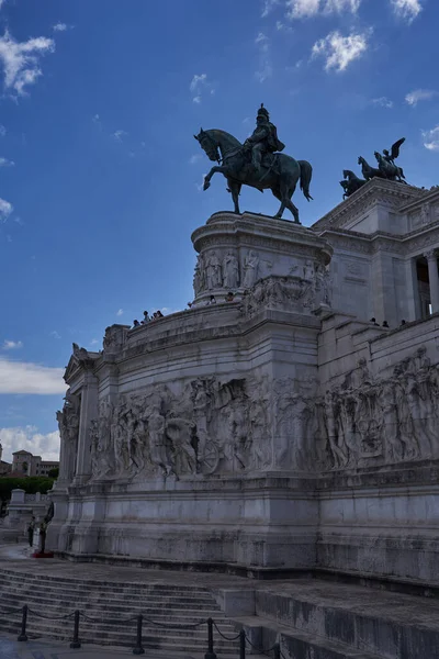 stock image Rome, Italy - September 22, 2022 - The Altare della Patria, Altar of the Fatherland, officially called the National Monument to Victor Emmanuel II, also simplified as Vittoriano                               