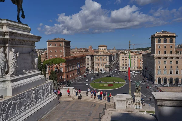 Rom Italien September 2022 Den Vackra Utsikten Över Piazza Venezia — Stockfoto