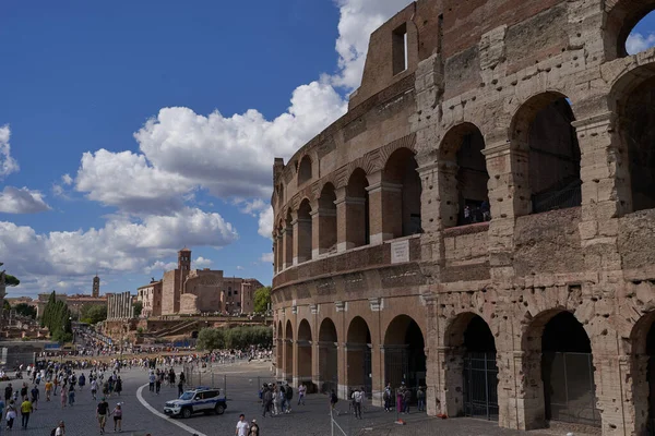 Roma Itália Setembro 2022 Coliseu Principal Atração Turística Roma Uma — Fotografia de Stock