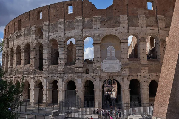 Róma Olaszország Szeptember 2022 Colosseum Turisztikai Attrakció Rómában Egy Napos — Stock Fotó