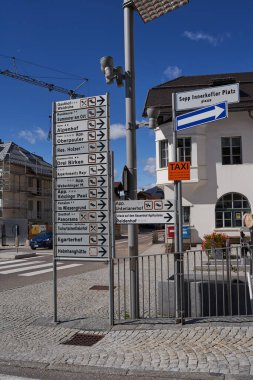 Sesto-Sexten, Italy - September 19, 2022 - The charming village of Sexten/Sesto is nestled in the striking mountain world of the Sexten Dolomites                               