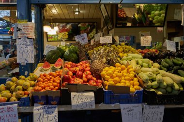 Budapeşte, Macaristan - 29 Nisan 2023 - Budapeşte Büyük Pazar Salonu                               