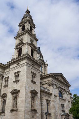 Budapeşte, Macaristan - 29 Nisan 2023 - Macaristan 'ın ilk kralı Stephen' ın anısına Aziz Stephen Bazilikası, Roma Katolik Katedrali                                  