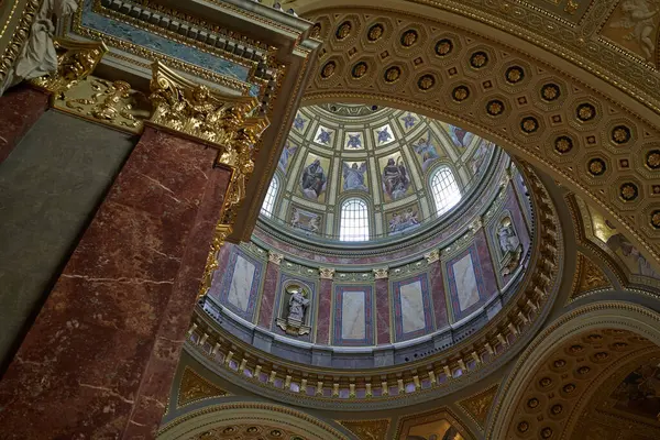 Budapest Hungría Abril 2023 Interior Basílica San Esteban Basílica Lleva — Foto de Stock