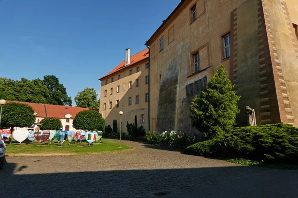 Podebrady Republik Ceko Juni 2023 Podebrady Chateau Sore Musim Semi — Stok Foto