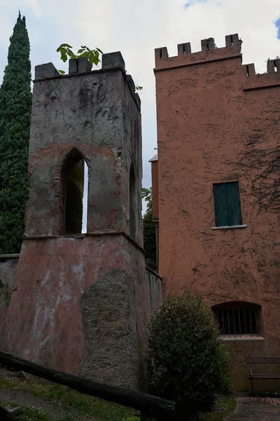 Valeggio Sul Mincio Włochy Lipca 2023 Parco Giardino Sigurta Zamek — Zdjęcie stockowe