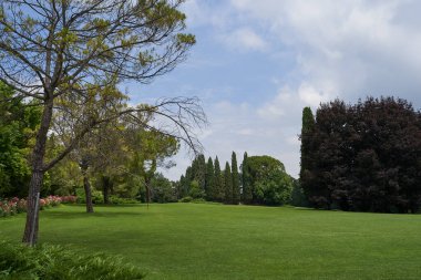 Valeggio sul Mincio, İtalya - 1 Temmuz 2023 - Parco Giardino Sigurta - Veneto bölgesi                                