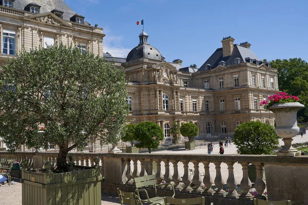 Paříž Francie Července 2023 Pohled Jardin Luxembourg Druhý Největší Veřejný — Stock fotografie