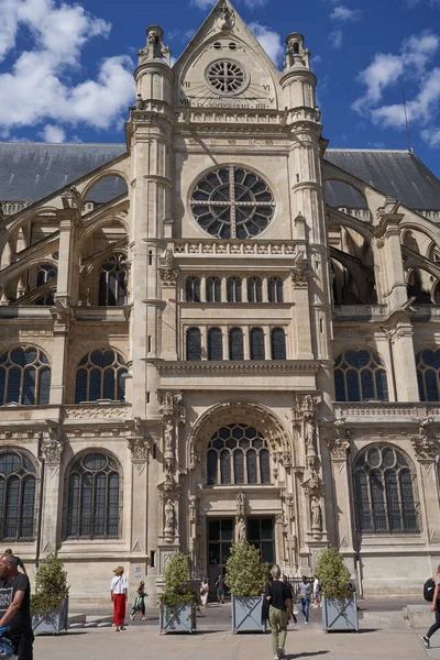Paříž Francie Července 2023 Kostel Eustache Byl Postaven Letech 1532 — Stock fotografie