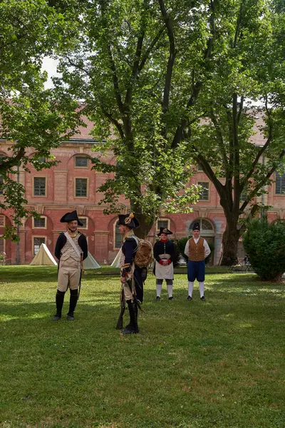 Prag, Çek Cumhuriyeti 17 Haziran 2023 - Invalidovna Barok 'taki askerler 1731-1737' de inşa edildi.                                