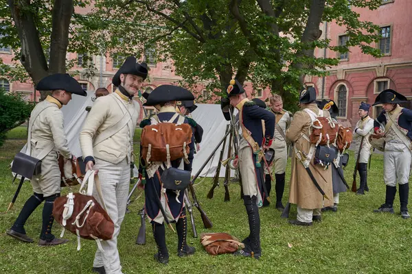 Prag, Çek Cumhuriyeti 17 Haziran 2023 - Invalidovna Barok 'taki askerler 1731-1737' de inşa edildi.                                