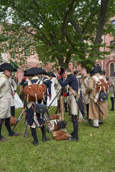 Prag, Çek Cumhuriyeti 17 Haziran 2023 - Invalidovna Barok 'taki askerler 1731-1737' de inşa edildi.                                