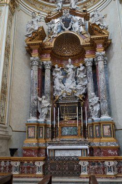 Bergamo, İtalya - 17 Haziran 2024 - Bergamo Katedrali - Cattedrale di Sant 'Alessandro                               