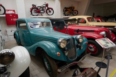 Rozmital modül Tremsinem, Çek Cumhuriyeti - 22 Mart 2025 - Bölgesel Müze - tarihi Aero arabalarının özel koleksiyonu                               