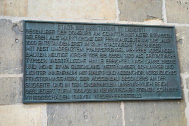 Mnster, Almanya - 2 Mayıs 2025 - St. Lambert Kilisesi                               