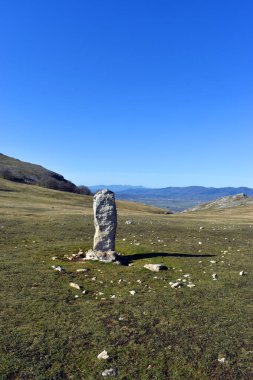 Orduna ve Amurrio 'daki Babio Dağı' nın Kelt tepesi. Demir Çağı. Bask Ülkesi. İspanya