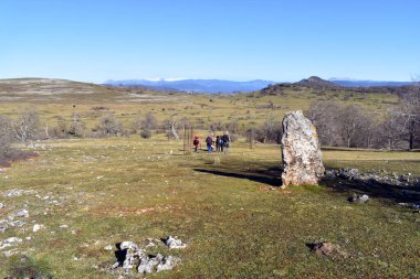 Orduna ve Amurrio 'daki Babio Dağı' nın Kelt tepesi. Demir Çağı. Bask Ülkesi. İspanya