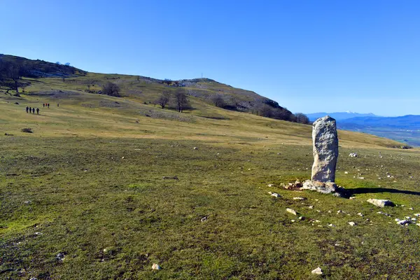 Orduna ve Amurrio 'daki Babio Dağı' nın Kelt tepesi. Demir Çağı. Bask Ülkesi. İspanya