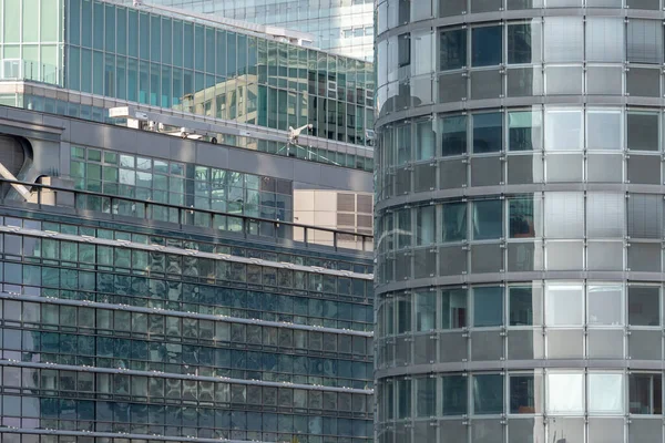 FACADE GLASS buildings, modern office multi-storey buildings.