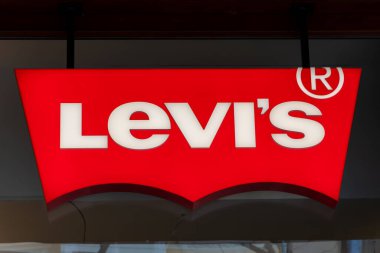 Levis market logosu; Avusturya, Viyana, Avusturya, 29 Ocak 2024.