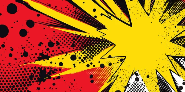 老式复古漫画爆炸爆炸碰撞爆炸轰鸣封面设计与光点 可用于装饰或图形 图形艺术 — 图库矢量图片