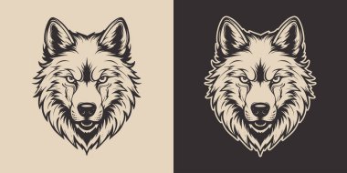 Eski model oymacılık stili ahşap kabartma taslak kafa resmi vahşi hayvan resmi çizimi