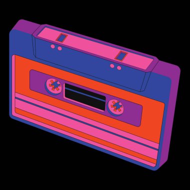 Resim, kasetler, kompakt kasetler ve kasetlerle ilgili ögelerin yer aldığı grafiksel bir kullanıcı arayüzüdür..