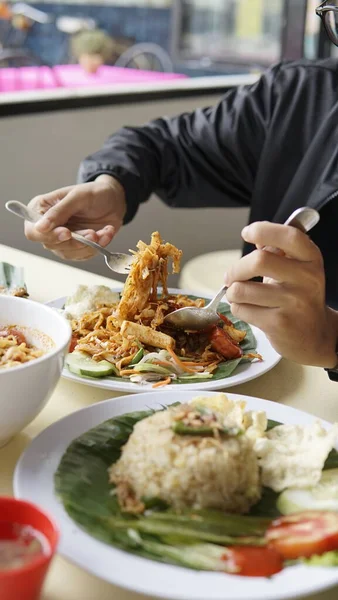 Bliska Widok Pyszne Azjatyckie Jedzenie — Zdjęcie stockowe
