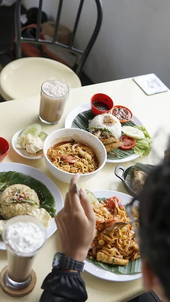 Zblízka Pohled Lahodné Asijské Jídlo — Stock fotografie