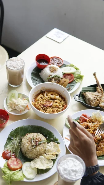 Närbild Läcker Asiatisk Mat — Stockfoto