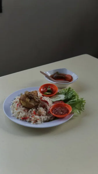 Крупним Планом Вид Смачну Азіатську Їжу — стокове фото