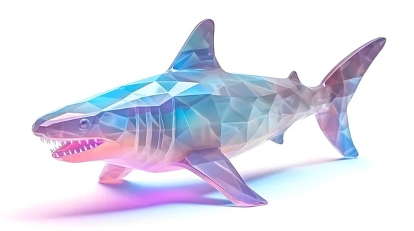 Renderização Tubarão — Fotografia de Stock